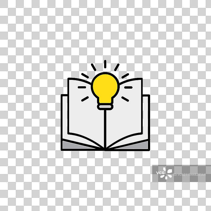 知识图标，孤立在白色背景上图片素材