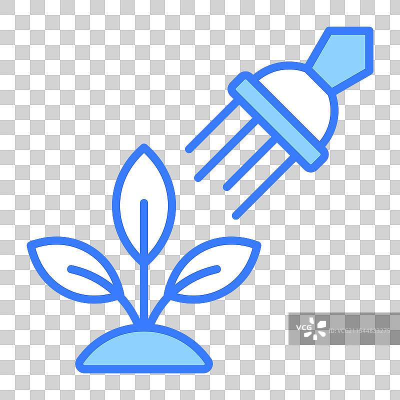 时尚风格的高端浇水植物设计图片素材