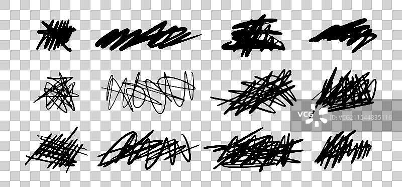 手绘的纠结涂鸦草图抽象图案图片素材