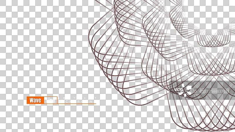 抽象数字流动波浪股票线条图片素材