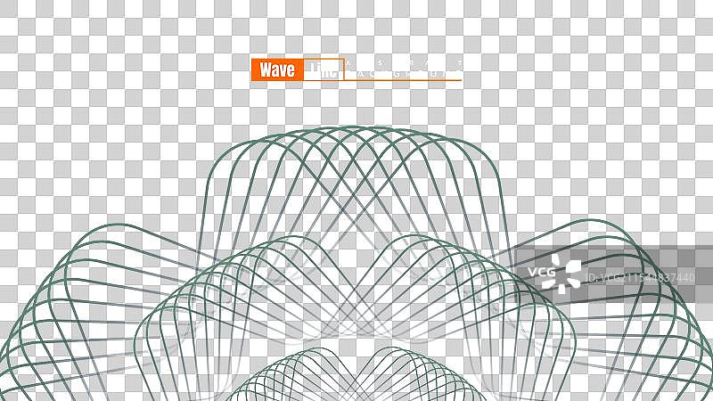 抽象数字流动波浪股票线条图片素材
