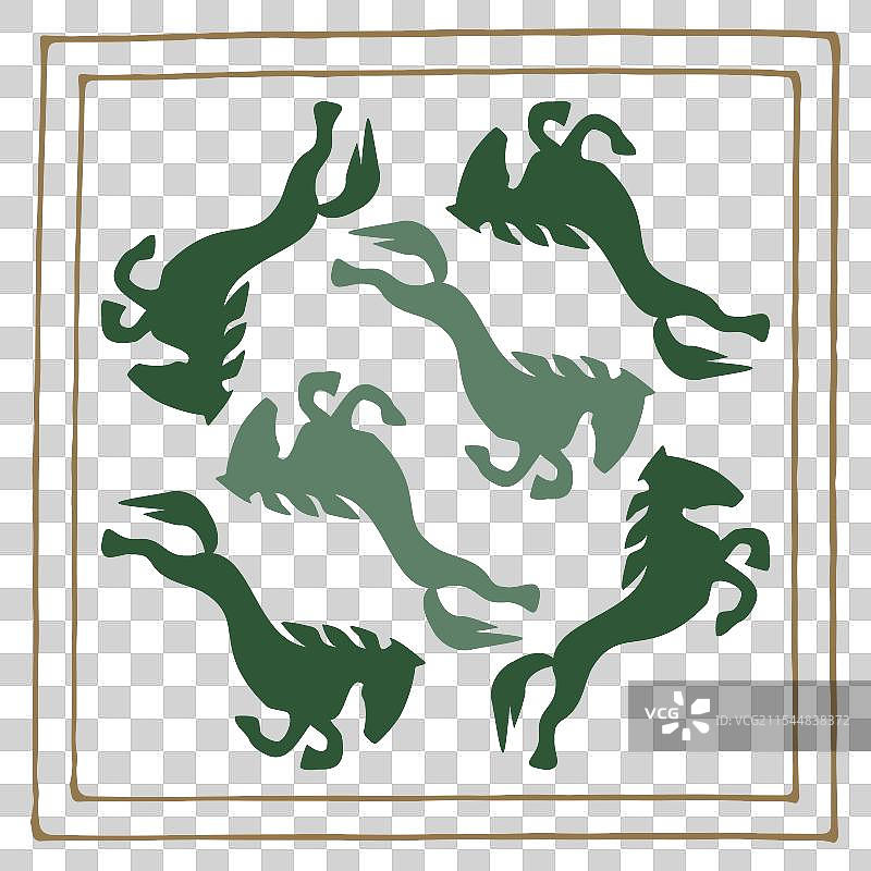 哈萨克游牧部落作为背景图片素材