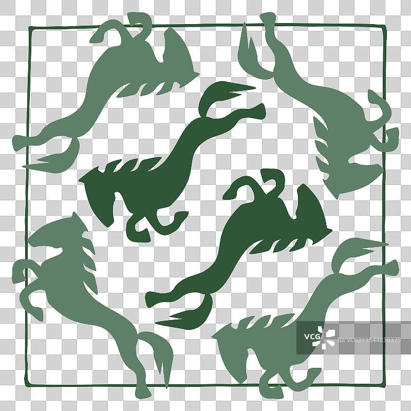 哈萨克游牧部落作为背景图片素材