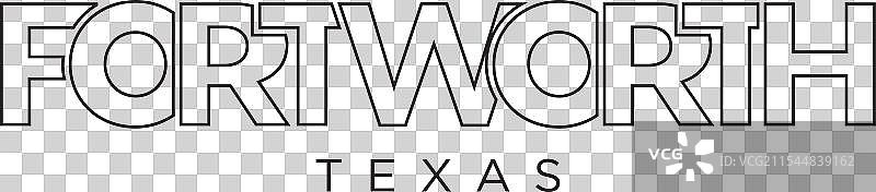 德克萨斯州沃斯堡的排版标语设计图片素材