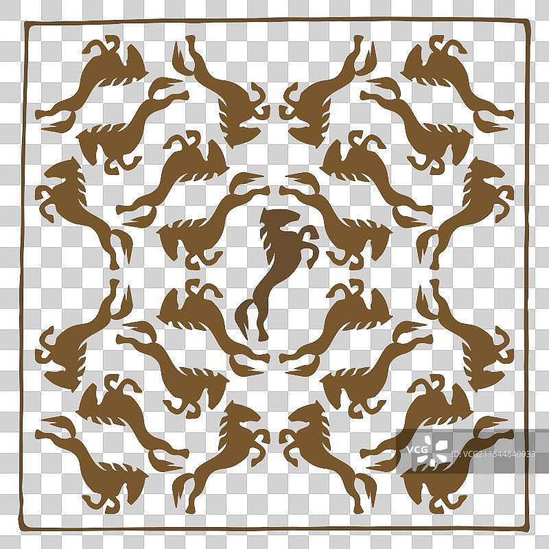 哈萨克游牧部落作为背景图片素材