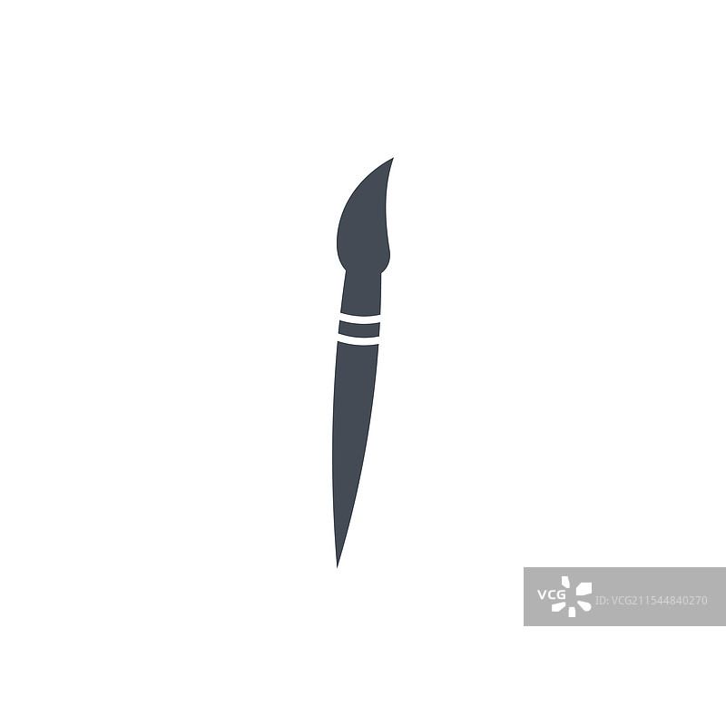 刷子图标，背景为白色，涂料图片素材