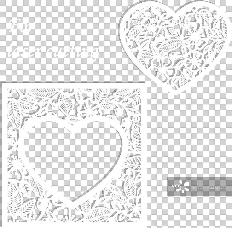 激光切割形状的模板集合图片素材