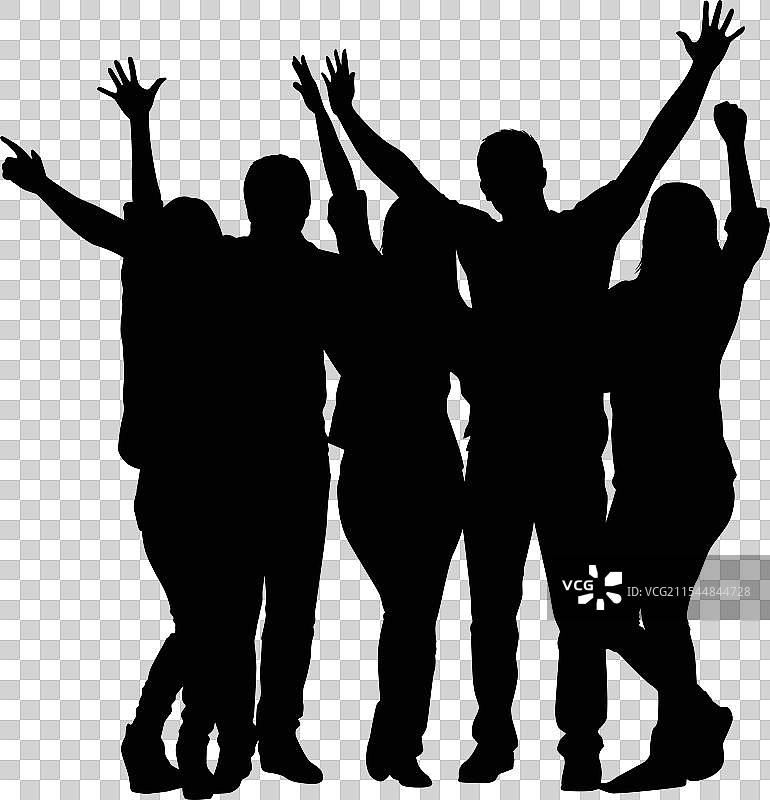 一大群人庆祝活动图片素材