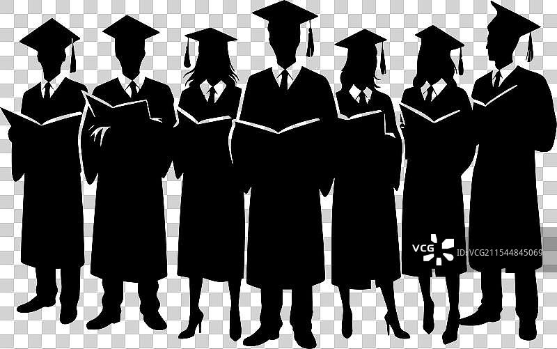 一群大学或学院的学生图片素材