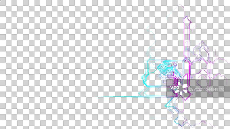 黑色背景上的霓虹电路板设计图片素材