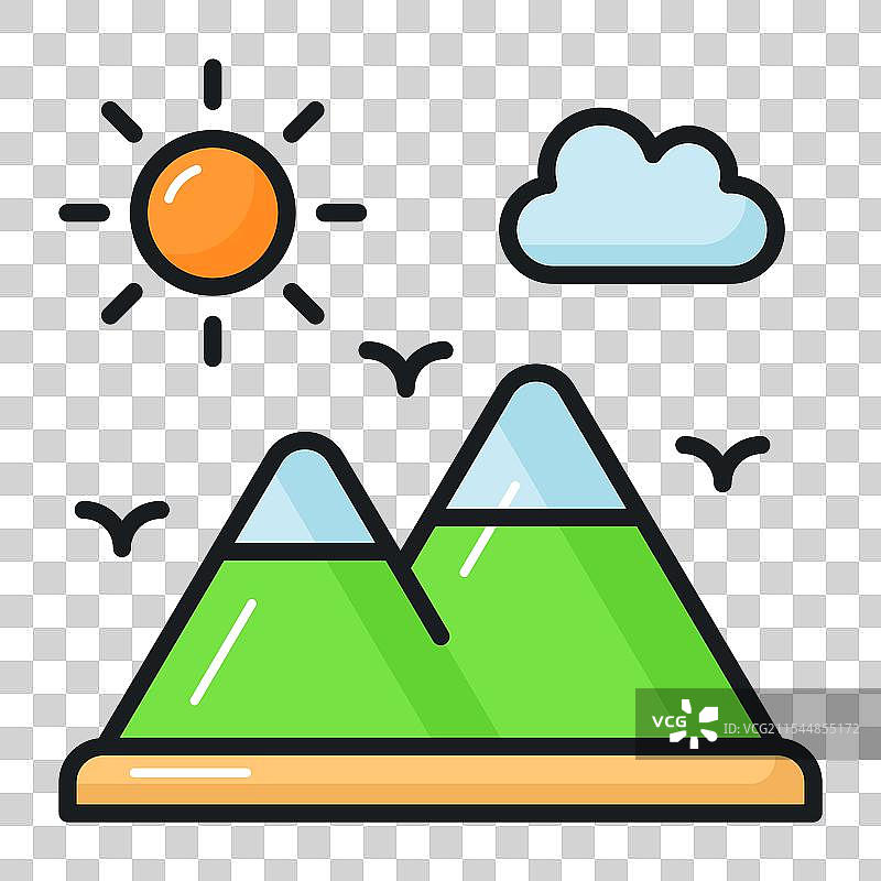 美丽的山地风景图片素材