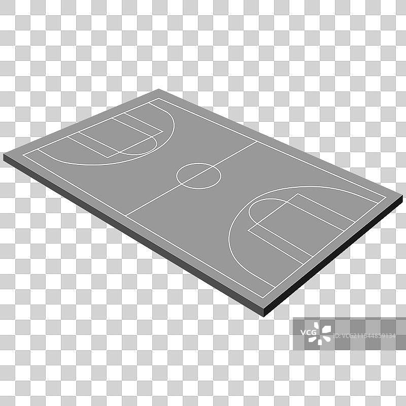 三维篮球场图片素材