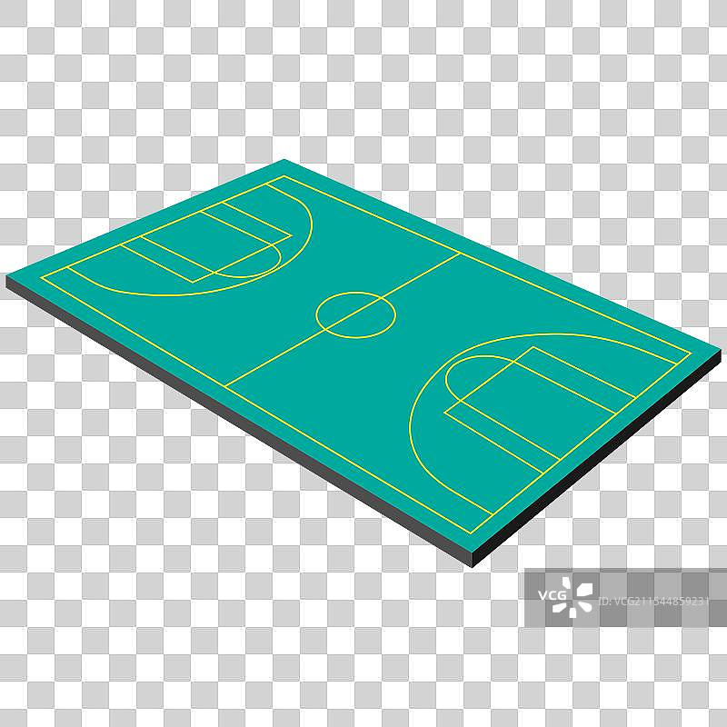 三维篮球场图片素材