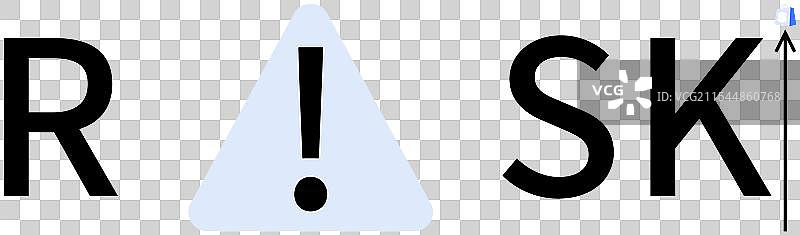 risk awareness with exclamation in triangle图片素材