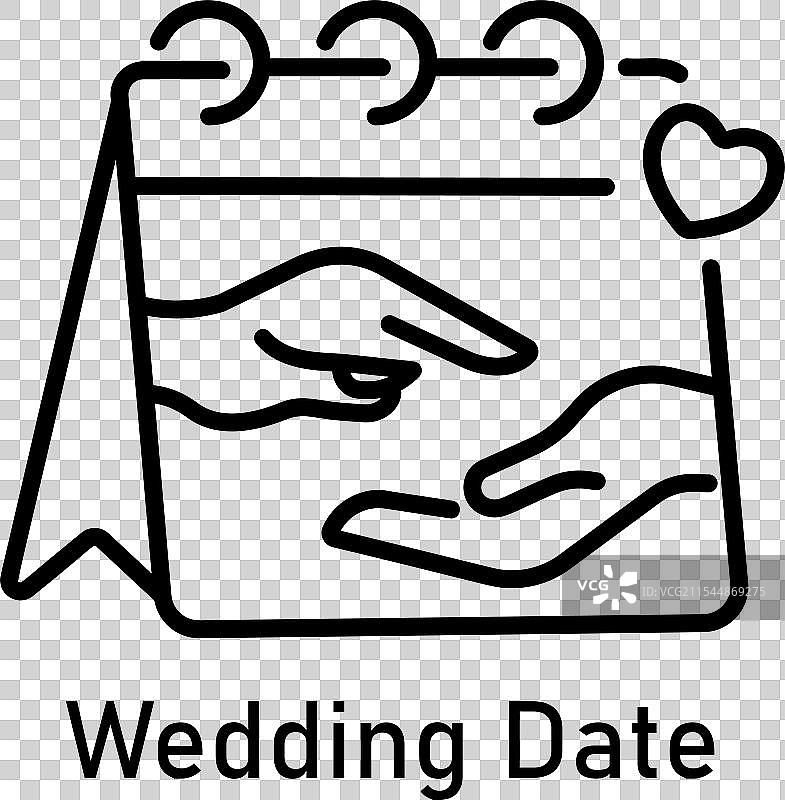 婚礼日期图片素材