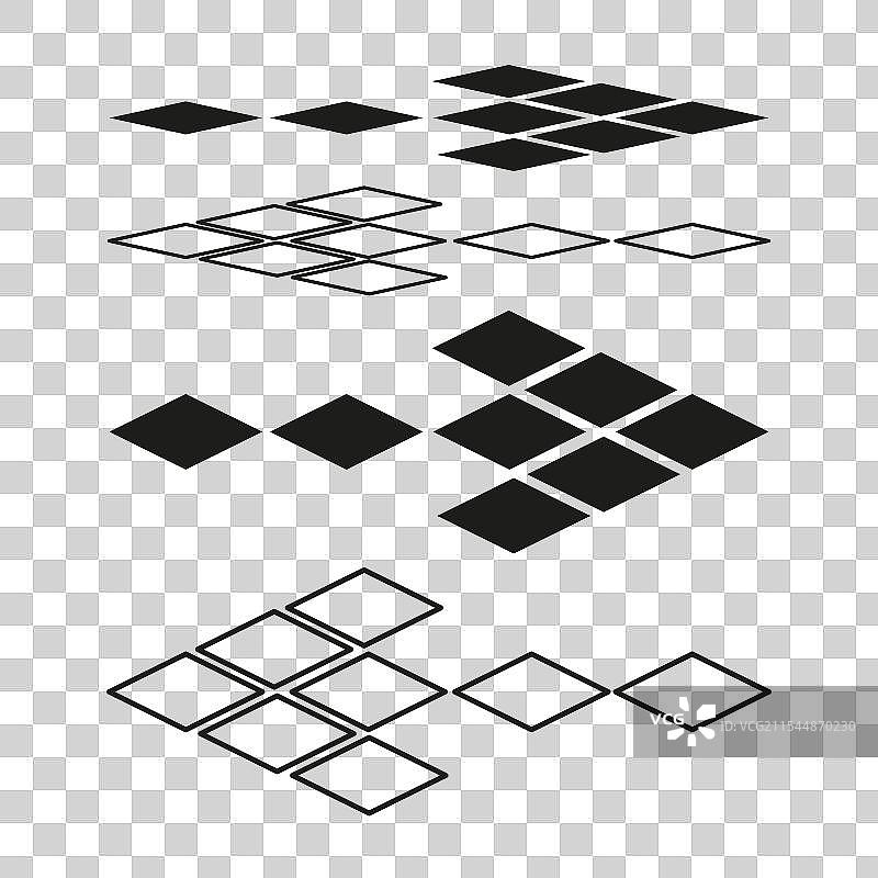 钻石图案图标抽象几何形状图片素材