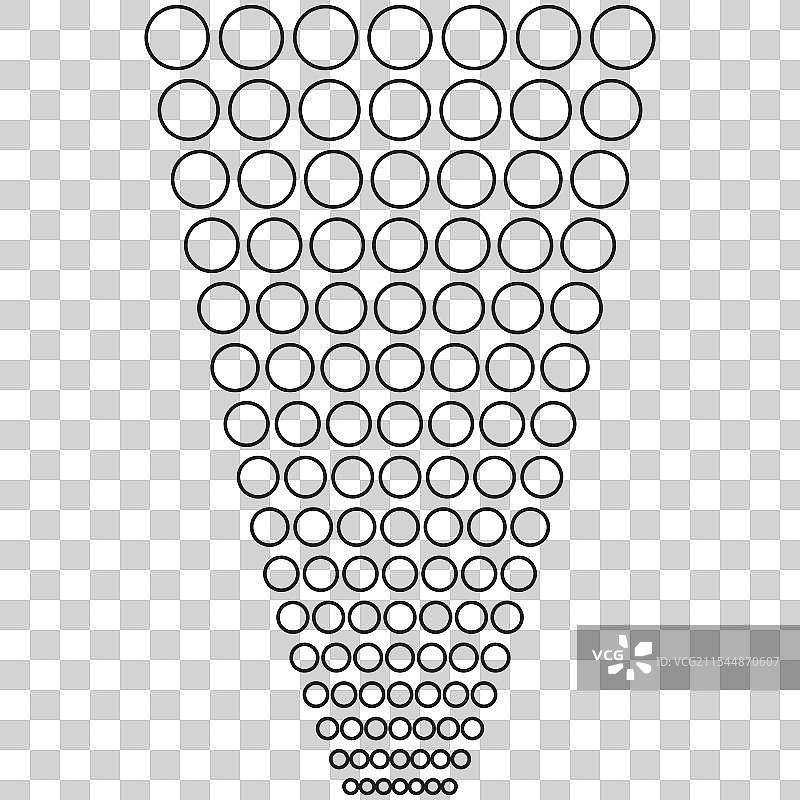 圆形图案漏斗几何圆形排列图片素材