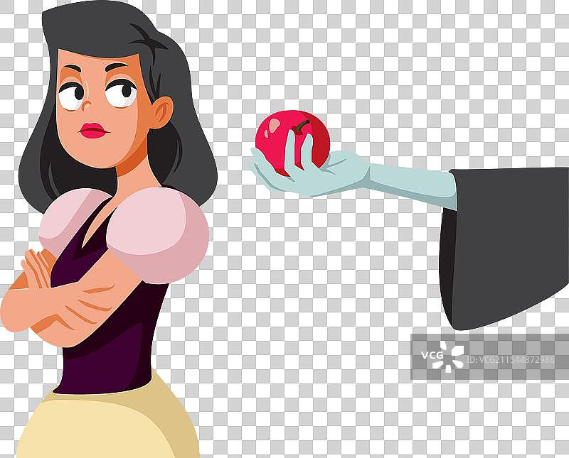 拒绝毒苹果的公主角色图片素材