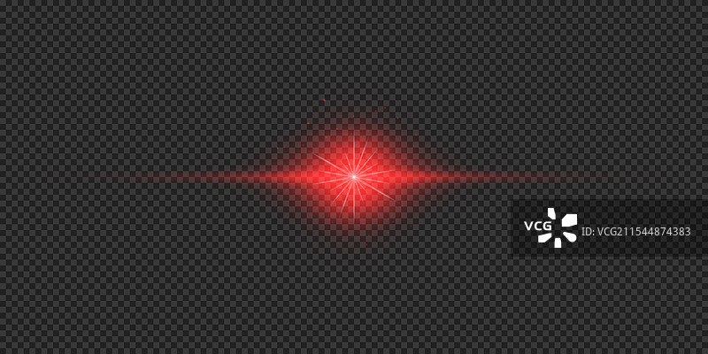 红色水平光效镜头光晕图片素材