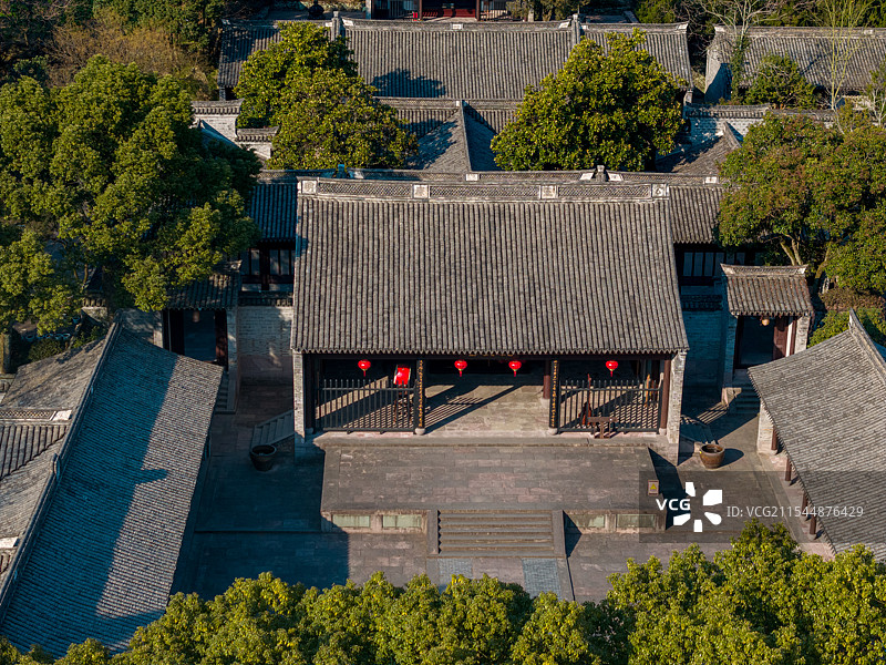 宁波慈城县衙航拍图片素材