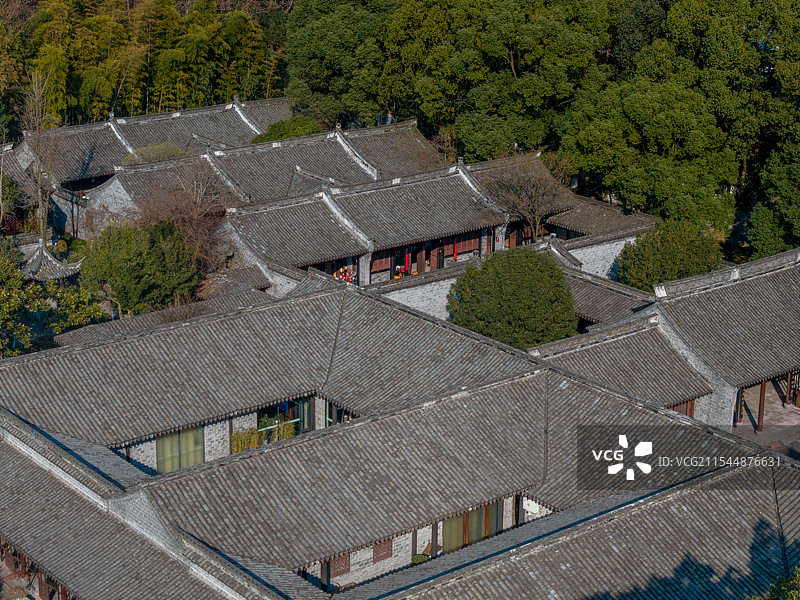 宁波慈城县衙航拍图片素材