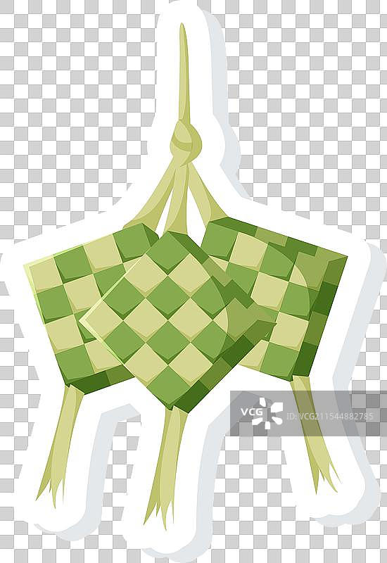 椰子饭贴纸图片素材