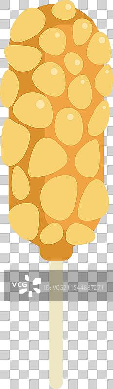 韩式玉米热狗，土豆串在一起图片素材