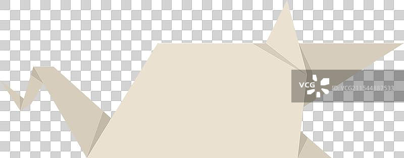 折纸老鼠，折叠纸鼠，简约风格的啮齿动物图片素材