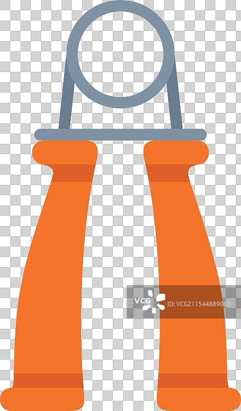 橙色手握力器，增强前臂力量图片素材