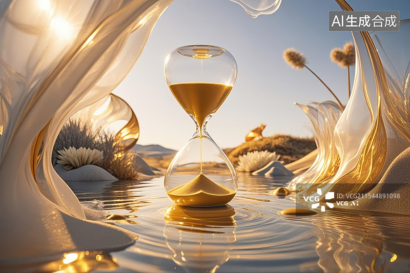 【AI数字艺术】时间流逝的静谧图片素材