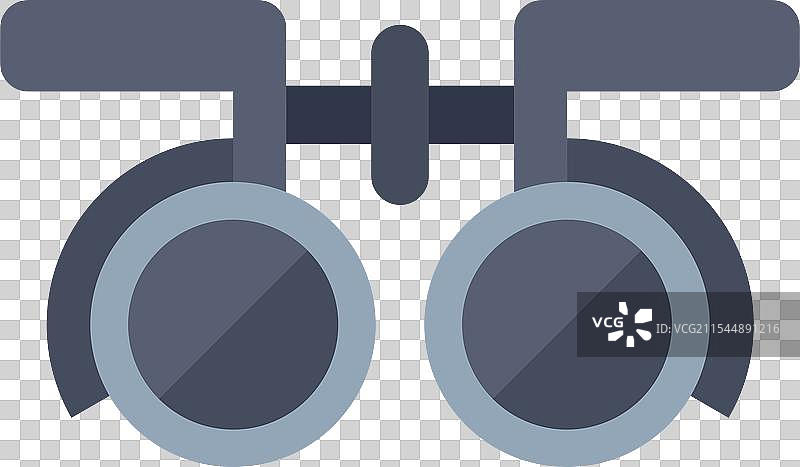 验光师用的试镜架工具检查视力图片素材