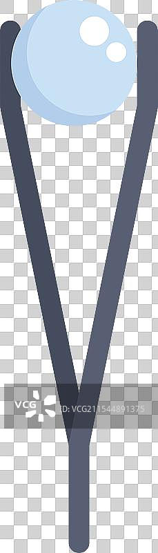 镊子夹着一颗白色珍珠用于珠宝制作图片素材