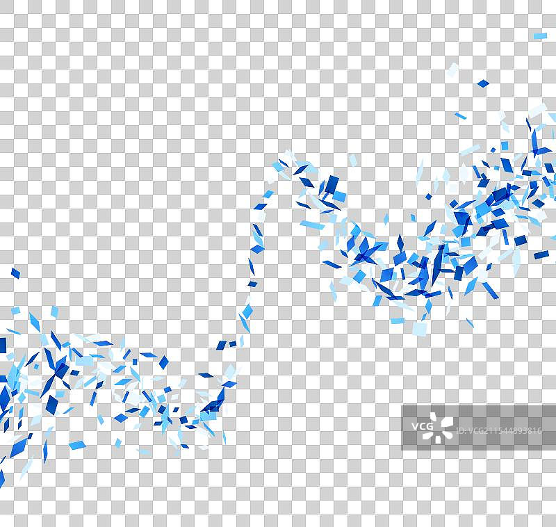 蓝色水晶波浪图片素材