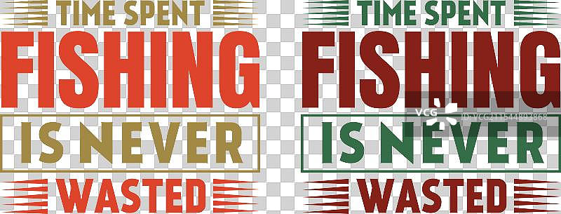 钓鱼的时间从来都不是浪费的。图片素材