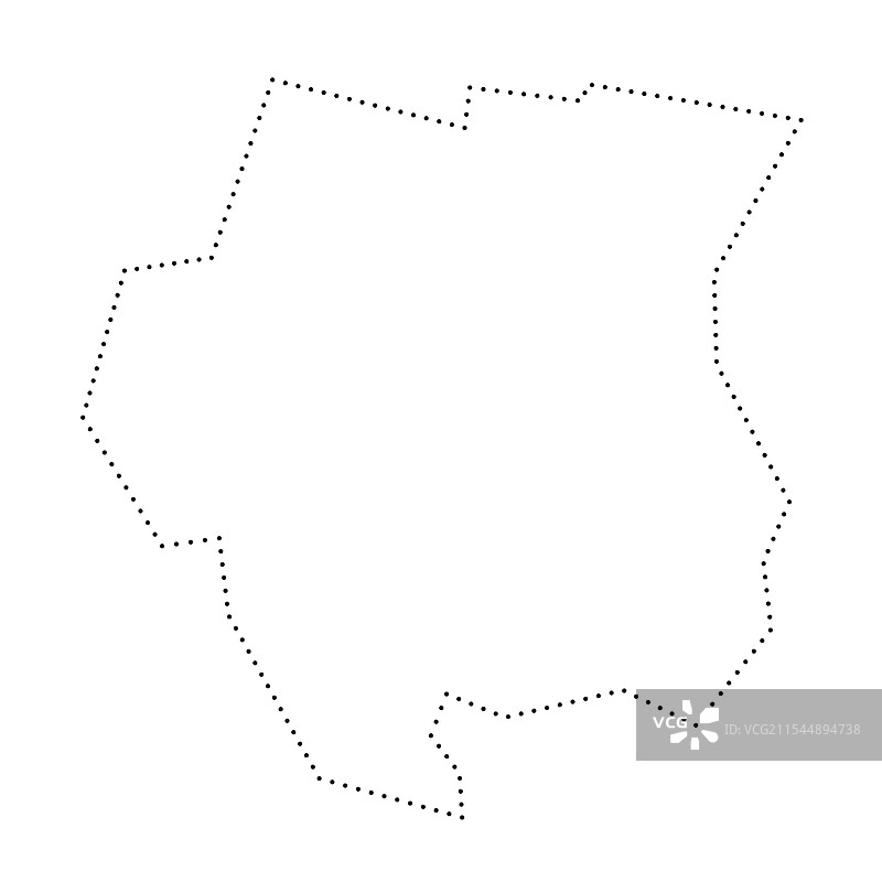 苏里南虚线轮廓地图图片素材