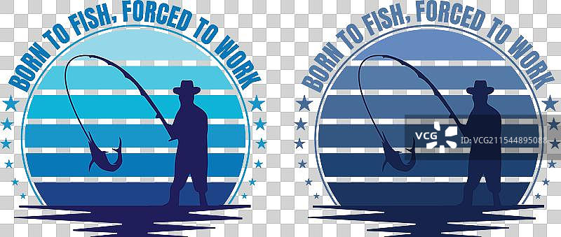 生来钓鱼，迫于生计工作图片素材