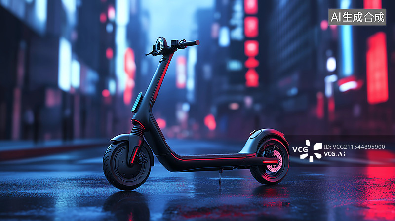 【AI数字艺术】电动自行车平衡车图片素材