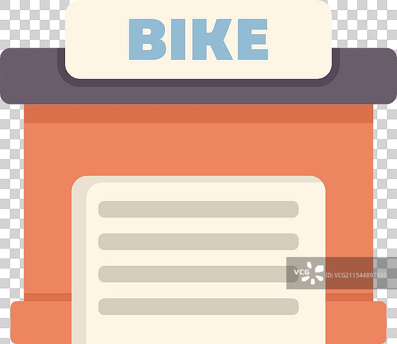 自行车商店建筑外立面，卷帘门关闭图片素材