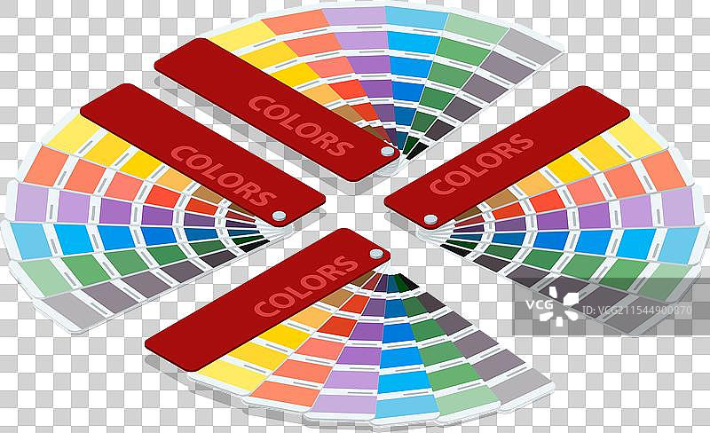 设计师用的等距色彩指南样本图片素材