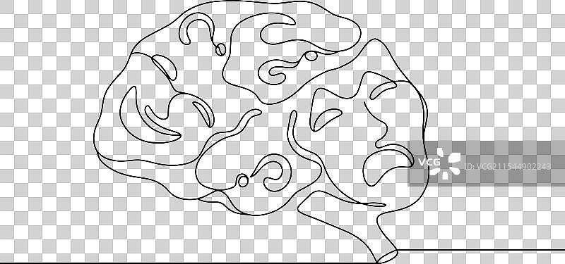 双相情感障碍大脑心理图片素材