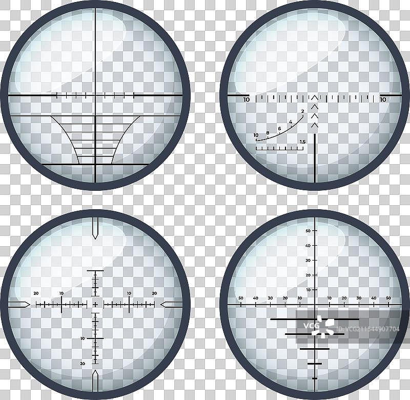 狙击镜意味着沉思和坚定图片素材