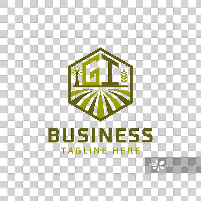 现代农业公司GI农场标志设计图片素材