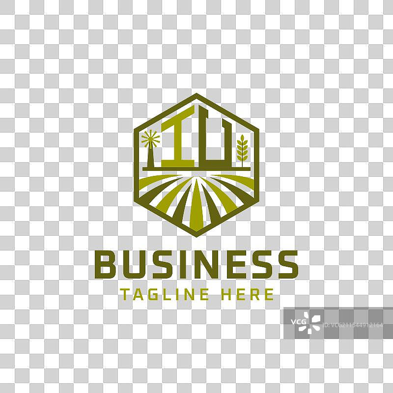 现代农业logo设计，iu农场标志图片素材