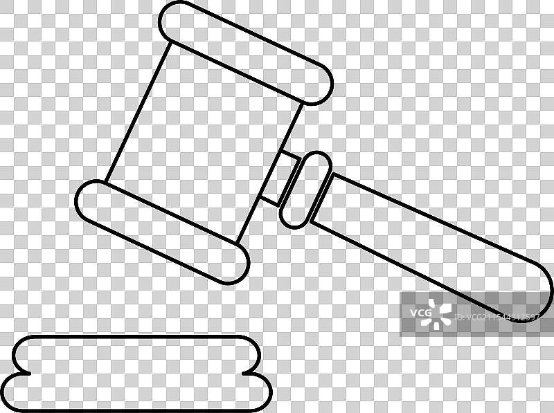 法官锤图标 法律 拍卖符号 锤子图片素材