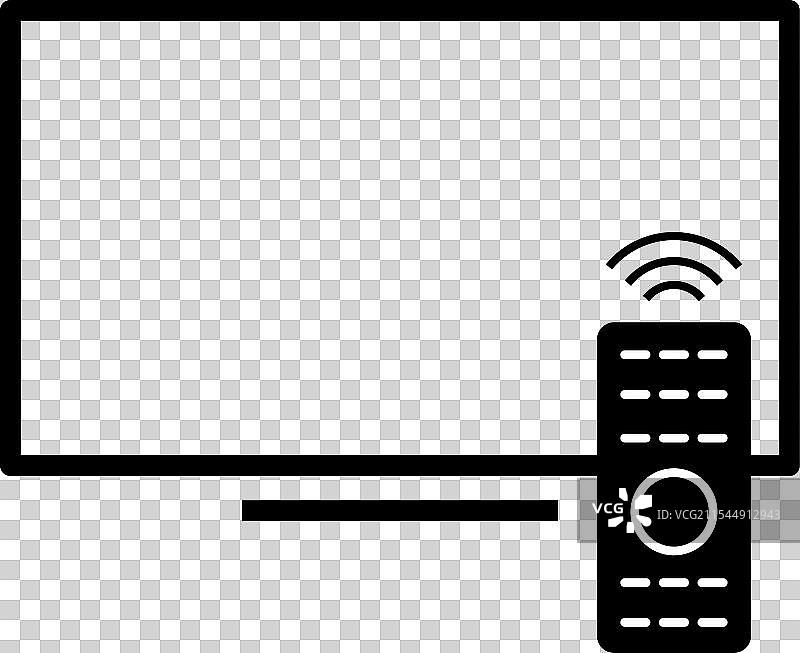 远程电视设备图标控制技术媒体图片素材