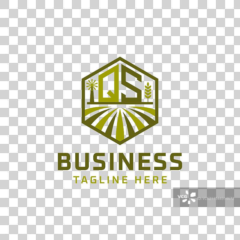 现代QS农业标志设计图片素材