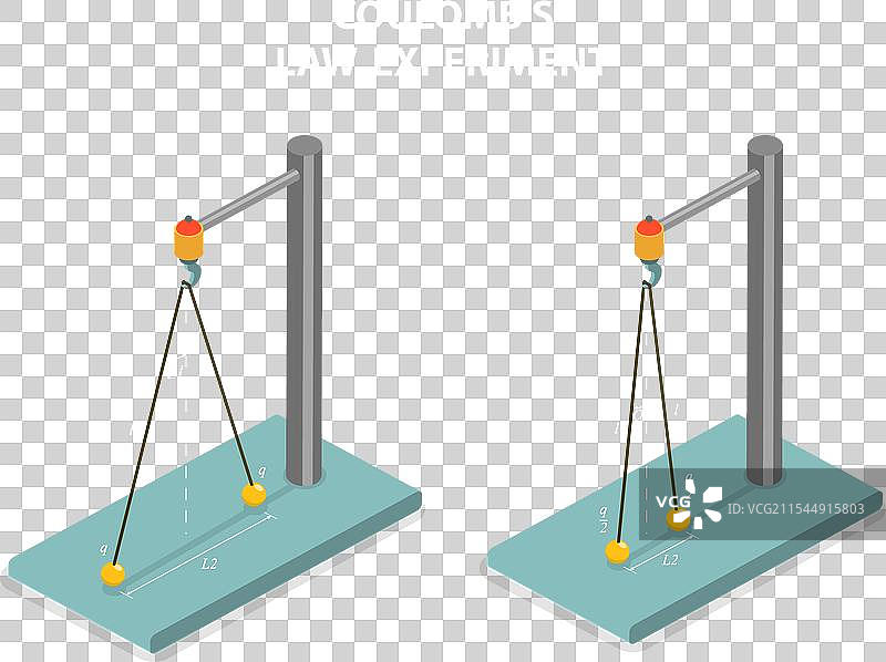库仑的三维等距平面图图片素材