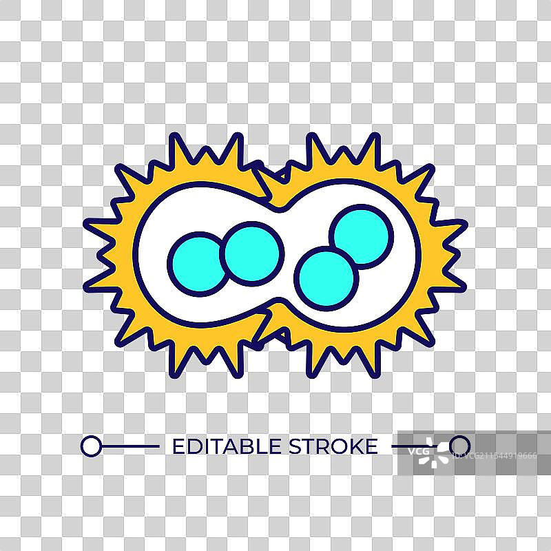 细胞融合 RGB 颜色图标图片素材