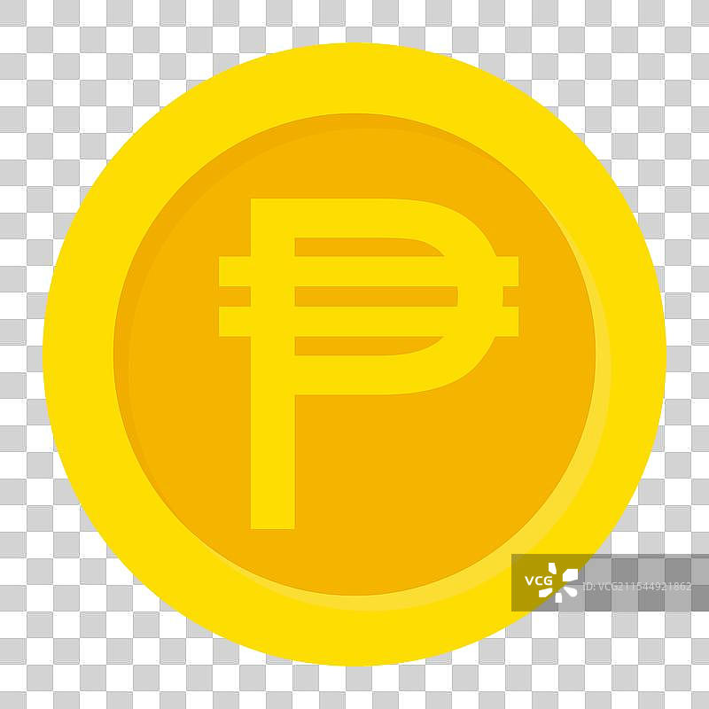 金币比索硬币扁平图标图片素材