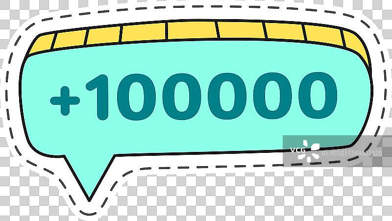 庆祝达到一岁的卡通对话气泡图片素材